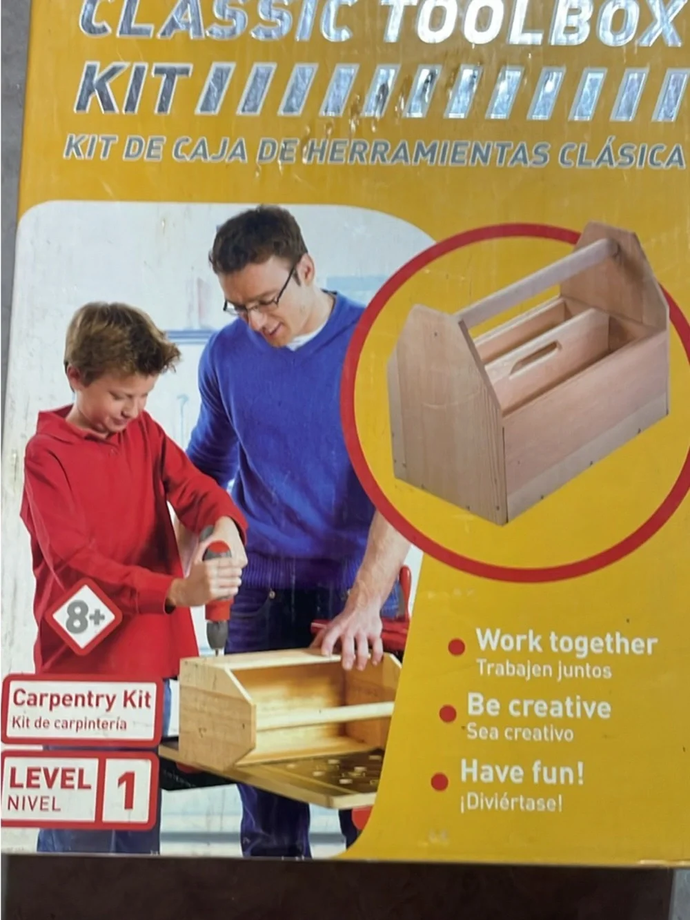 Vintage - NEW - Red Toolbox Classic Toolbox Kit